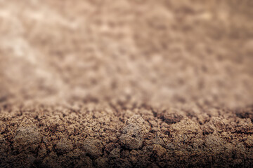 photo of the soil. place for text and product presentation