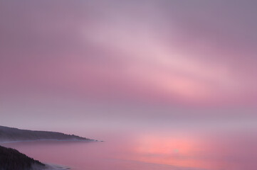 Winter cozy and atmospheric landscape,Generative AI