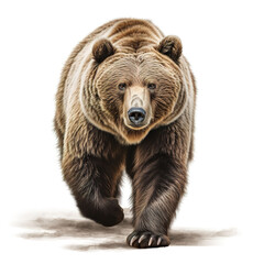 Fototapeta premium bear animal on a white background