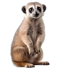 Obraz premium An Isolated Meerkat on a Transparent background