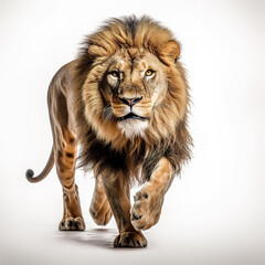 Fototapeta premium lion animal on a white background
