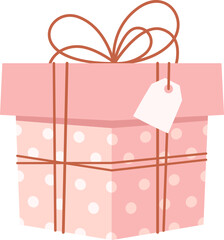 Gift Box With Bow Ribbon