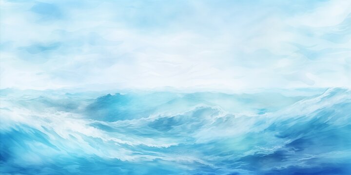 Abstract Ocean Background: Watercolor Textures Displaying the Impeccable Aesthetic of Seascapes