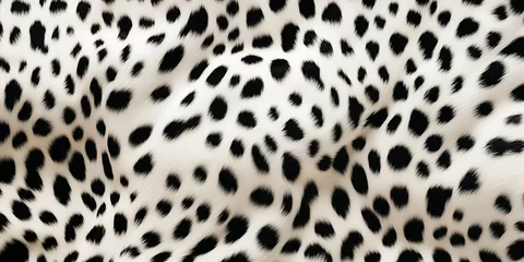 Foto op Aluminium Exquisite Pattern of White Leopard Print: Detailed Background for Design Inspiration © Fortis Design