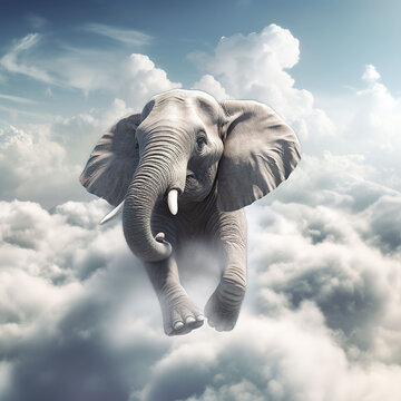 elephant animal on a white background