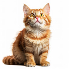 cat animal on a white background