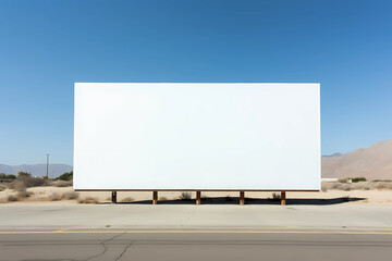 A large billboard with an empty front - obrazy, fototapety, plakaty