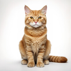 cat animal on a white background