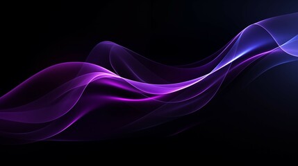 Minimalist Wallpaper for PC - Vibrant Contrast of Black and Purple Accents