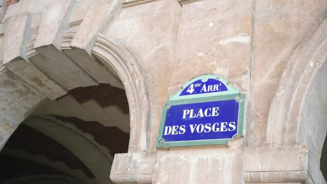 Typical Paris street (Place des Vosges)