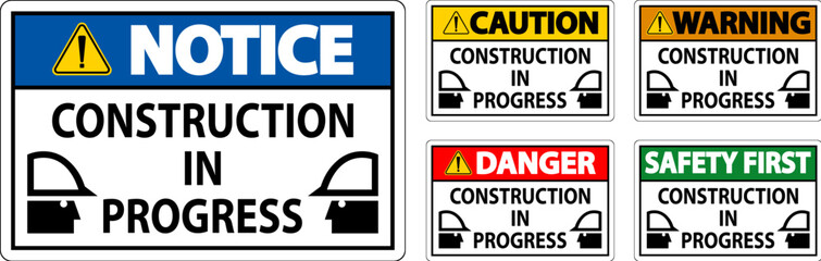 Caution Sign Construction In Progress