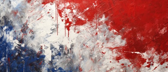 happy 4th of july paint splatter Generative AI