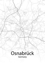 Osnabrück Germany minimalist map