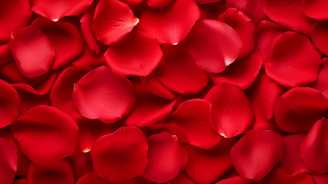 Red rose petals background texture, blank for inscriptions