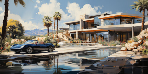 Rich house digital art