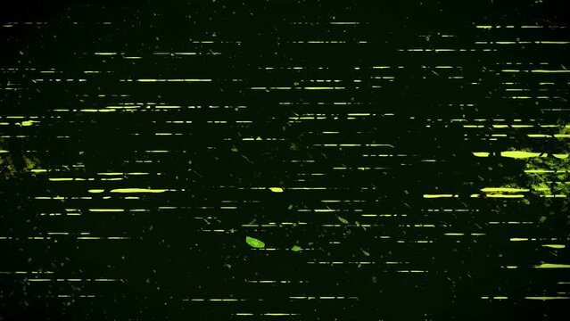Damaged signal on vintage vrc terminal screen 4k