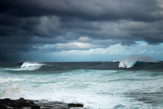 Olas para surfear en La Barranquera, Tenerife