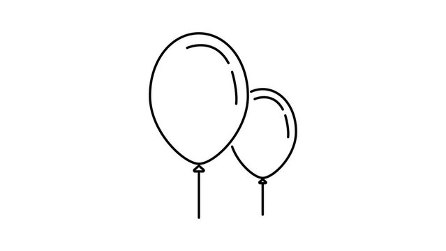 inflatable balloon. decor. icon
