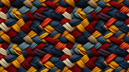 seamless pattern of woven string