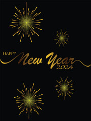 Happy New Year Background Design. Greeting Card, Poster, Banner