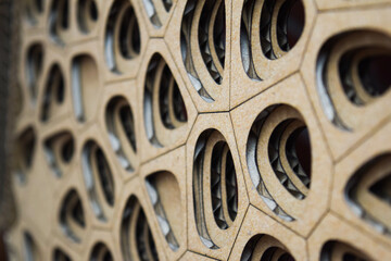 Cardboard made voronoi tessellation
