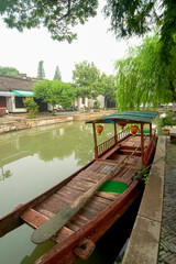 Fototapeta na wymiar Zhujiajiao, Qingpu, Shanghai, China, is a famous historical and cultural town in China and a famous tourist destination.