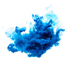 blue smoke effect isolated. generative ai