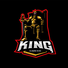 King mascot logo