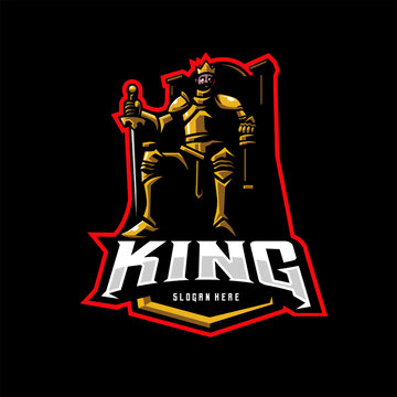 King mascot logo