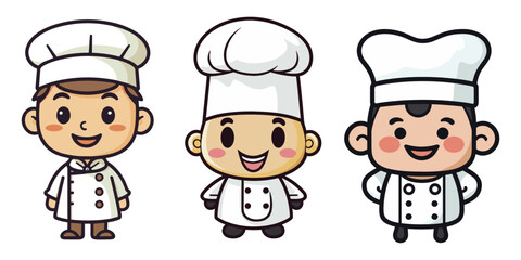 Cute Chef Cartoon Vector Illustration