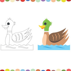 duck for coloring