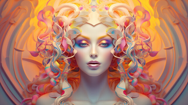  Neon goddess of the stars &ndash; a surreal vision of Algol and celestial astrology
