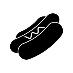 Hot dog icon vector design templates simple and modern
