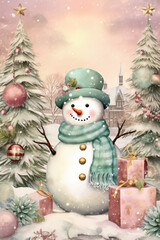 Obraz premium Snowman