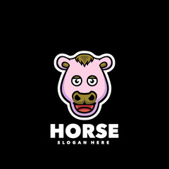 Horse mascot logo 
