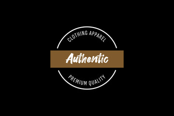 clothing label logo vector icon illustration