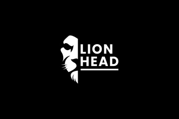 lion logo vector icon illustration - obrazy, fototapety, plakaty