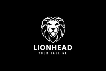 lion logo vector icon illustration - obrazy, fototapety, plakaty