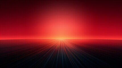 赤の地平線が見える神秘的な世界