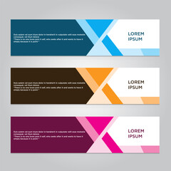Naklejka premium vector banner design template