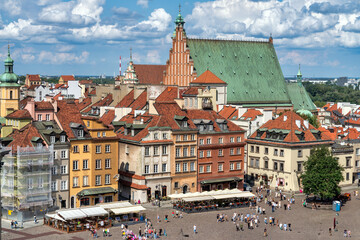 Naklejka premium Warsaw Old Town