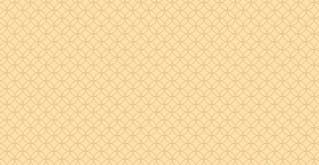 Background pattern seamless luxury black and gold wave circle line abstract. Geometric line panorama vector design. Christmas background.