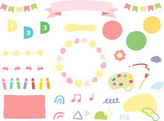 POPでたのしい水彩の飾り枠