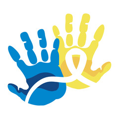 down syndrome hands print