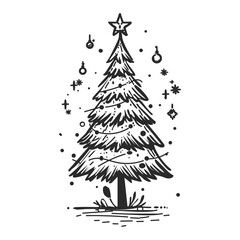 abstract Christmas tree vector design