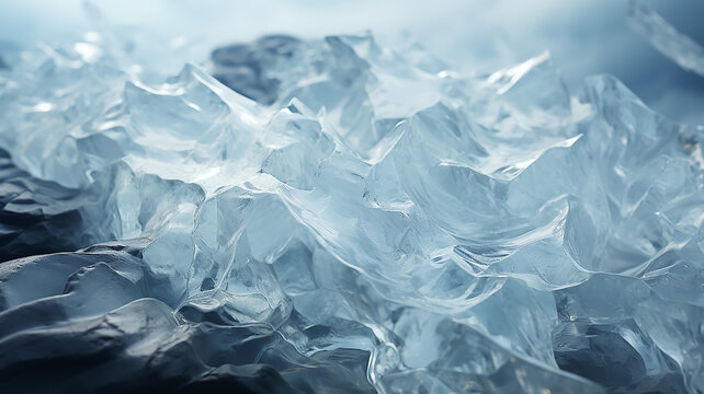 texture ice, transparent natural ice , graphics beautiful winter background material frozen water