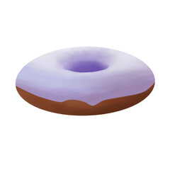 Purple donut cake 