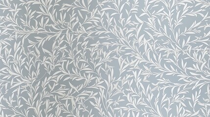 a horizontal format of a leaf pattern on a medium grey background in a floral-themed, graphic illustration in JPG.  Generative ai