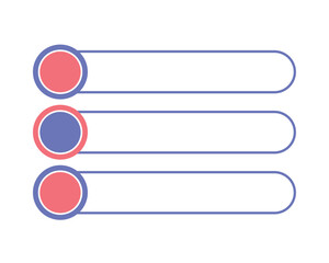 Fototapeta premium ui ux element bars