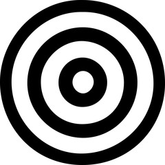 black and white target